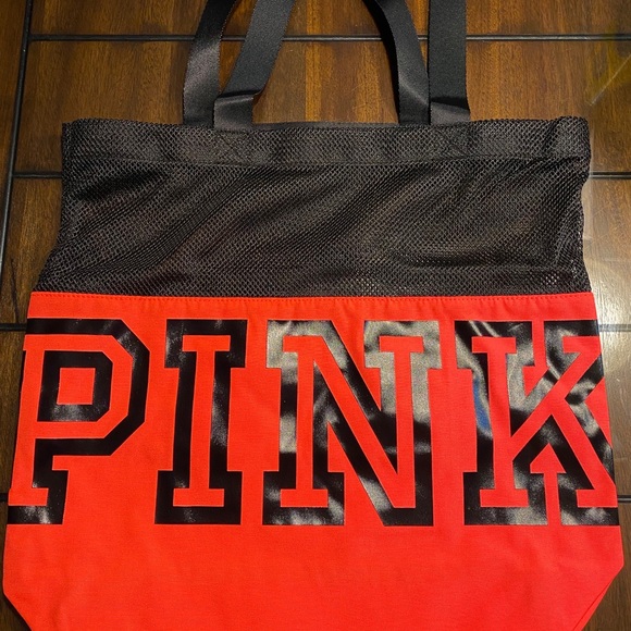 NWT Victoria’s Secret PINK Mesh and Nylon Tote Bag - Picture 2 of 5